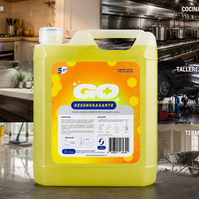 Desengrasante GO+ aplicación en cocina y taller