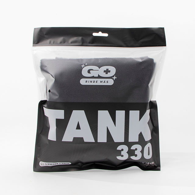 TANK330 GO+ 3 paños microfibra 40x40cm 330 gsm edgeless