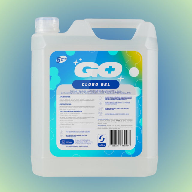 Cloro gel GO+ bidón maleta 5 litros