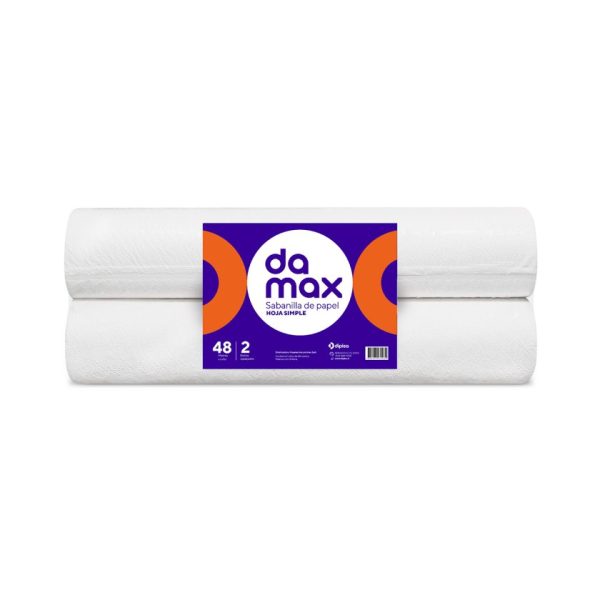 Sabanilla Damax Hoja Simple 50x48 mts 2 rollos.